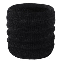 Load image into Gallery viewer, Warm Winter Knit Beanie Hats Cycling Cover Chenille Fleece-Lined Thickened Wool Scarf Unisex
