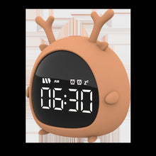 Load image into Gallery viewer, Smart Multi-Function Alarm Clock LED Display Cartoon Silicone Cute Pet Elf Night Light for Kids
