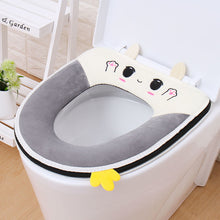 Load image into Gallery viewer, 3pcs Toilet Mat Household Four Seasons Cushion Zipper Toilet Cushion Toilet Seat Cover
