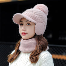 Lade das Bild in den Galerie-Viewer, Warm Winter Knit Beanie Hats Women's Korean-Style Student Wool Ear Protection Cold-Proof Unisex
