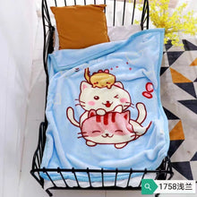 Load image into Gallery viewer, Nap Blanket Winter Double-Layer Thickened Right-Angle Edging Cover Blanket Baby Cloud Blanket Cartoon Blanket
