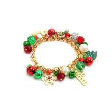 Load image into Gallery viewer, 3PCs Christmas Bracelet Hanging Pearl Bell Rhinestone Ball Alloy Children&#39;s Day Gifts for Girls
