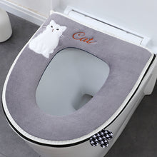 Load image into Gallery viewer, 3pcs Toilet Cushion Seat Cushion All-Season Cute Erasable Zipper Household

