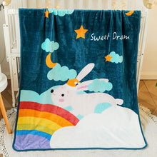Load image into Gallery viewer, Flannel Children's Blanket Double-Layer Thickened Cloud Blanket Cartoon Coral Fleece Blanket
