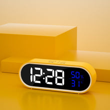 Load image into Gallery viewer, Smart Multi-Function Alarm Clock LED Display Black White Simple Digital Alarm Clock for Students
