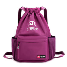 Lade das Bild in den Galerie-Viewer, Folding Gym Bag Training Backpack Drawstring Bag Drawstring Bag Basketball Bag
