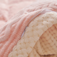 Load image into Gallery viewer, Winter Thickened Double-Layer Shell Velvet Blanket Quilt Cover Flannel Milk Fiber Fleece Cover Blanket
