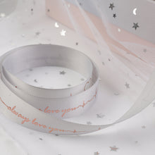 Lade das Bild in den Galerie-Viewer, 2 Rolls Christmas Packing Materials 14 Colors 2.5cm*45M Thread Ribbon Heartbeat ECG Flowers Gift Ribbon
