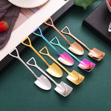 Lade das Bild in den Galerie-Viewer, 304 Stainless Steel Flatware Sets 2PCs Watermelon Spoon Shovel Spoon Ice Cream Dessert Spoon
