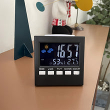 Load image into Gallery viewer, Smart Alarm Clock LED Display 2159T Weather Station Clock Voice-Activated Backlight Home Temperature Moisture Meter
