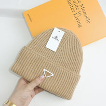 Load image into Gallery viewer, Warm Winter Knit Beanie Hats Autumn and Winter Hat Inverted Triangle Fashion Brand Casual Ear Protection Unisex
