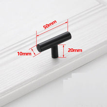 Lade das Bild in den Galerie-Viewer, 2pcs Kitchen Door T Bar Straight Handle Knobs Cabinet Pull Diameter 10mm Stainless Steel Handles
