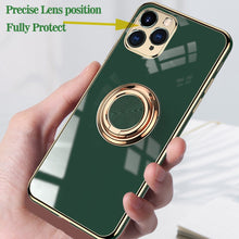 Load image into Gallery viewer, Anti-Knock 6D Stand Cover Ring Case for iPhone13
