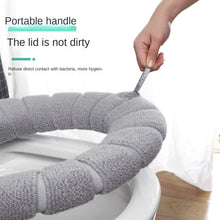 Load image into Gallery viewer, 3pcs Toilet Seat Cover Pads Home    Four Seasons plus-Sized Size Closestool  Extra Thick Band
