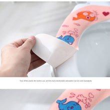 Load image into Gallery viewer, 3pcs Happy Day Home Toilet Seat Cover Cushion Toilet Seat Cover Pad  Four Seasons Toilet Seat Cover Paste
