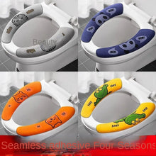 Load image into Gallery viewer, 3pcs Toilet Seat Cover Pads Cute Household Four Seasons    Adhesive Washer Large
