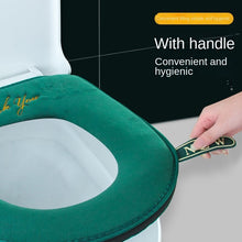 Load image into Gallery viewer, 3pcs Thickened Toilet Pad Household Plush Four Seasons Washable Toilet Cushion
