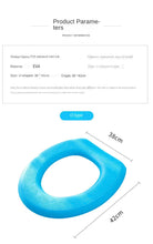 Load image into Gallery viewer, 3pcs Toilet Seat Cover Pads Home Winter   Four Seasons Circle Adhesive Silicone Foam High Foaming Stickers
