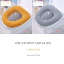 Load image into Gallery viewer, 3pcs Toilet Seat plus-Sized Household Winter Thickened Toilet Seat Cover Pad Toilet Seat Cover Washer
