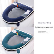 Load image into Gallery viewer, 3pcs Toilet Seat Cover Pads Home    Winter New Four Seasons Closestool Cushion Trending Cartoon Cute
