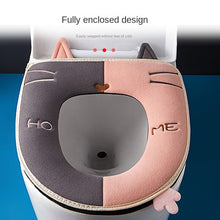 Load image into Gallery viewer, 3pcs Toilet Seat Cover Pads Household Winter Thicker Cold Protection    Washable No Lint
