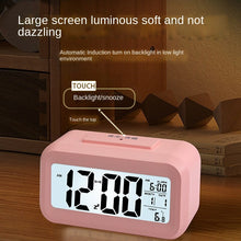 Load image into Gallery viewer, Smart Multi-Function Alarm Clock LED Display Rechargeable/Battery Color Alarm Clock

