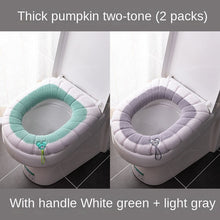 Load image into Gallery viewer, 3pcs Toilet Seat Cover Pads Home    Cushion    Extra Thick Warm  Fleece
