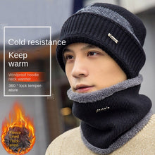 Load image into Gallery viewer, Warm Winter Knit Beanie Hats Men 'S Winter Warm Wool Tide Big Head Scarf Wool Scarf Unisex
