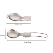 Lade das Bild in den Galerie-Viewer, 304 Stainless Steel Flatware Sets Outdoor Camping Tableware Foldable Chopsticks Meal Spoon Portable
