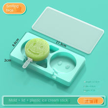 Lade das Bild in den Galerie-Viewer, 2 Color with Lid Ice Cream Silicone Mold Classic DIY Making Ice-Cream Mould
