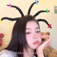Lade das Bild in den Galerie-Viewer, 2x Halloween Xmas Christmas Gifts Decoration Cute Bow Headband Little Devil Headwear
