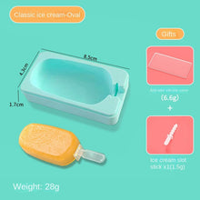Lade das Bild in den Galerie-Viewer, 2 Color with Lid Ice Cream Silicone Mold Classic DIY Making Ice-Cream Mould
