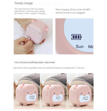 Load image into Gallery viewer, Smart Multi-Function Alarm Clock LED Display Cute Stupid Cow Voice-Controlled Voice-Time Night Light for Children

