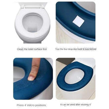 Load image into Gallery viewer, 3pcs Toilet Seat Cover Pads Cushion  Cushion Four Seasons Household   Removable and Washable Happy Day Closestool Cushion
