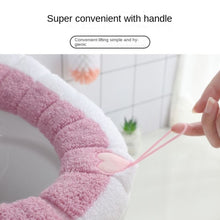 Load image into Gallery viewer, 3pcs Toilet Mat Household Toilet Seat Thickened Four Seasons Toilet Seat Closestool Cushion Washable
