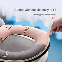 Load image into Gallery viewer, 3pcs Toilet Seat Cover Pads Household Winter Thicker Cold Protection    Washable No Lint
