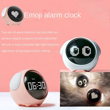 Load image into Gallery viewer, Smart Multi-Function Alarm Clock LED Display round Expression Voice-Controlled Night Light for Children
