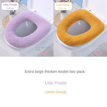 Load image into Gallery viewer, 3pcs Toilet Seat plus-Sized Household Winter Thickened Toilet Seat Cover Pad Toilet Seat Cover Washer
