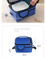 Lade das Bild in den Galerie-Viewer, Practical Portable Lunch Bag Double-Layer Insulated Breast Milk Preservation Bag Food Lunch Box
