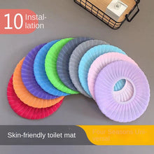 Load image into Gallery viewer, 3pcs Four Seasons Thin O-Type Toilet Seat Cover Disposable Toilet Mat Toilet Seat Simple
