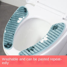 Load image into Gallery viewer, 3pcs Toilet Seat Cover Pads Winter Thicker Closestool Cushion Smart  Paste Adsorption Washable
