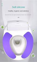 Load image into Gallery viewer, 3pcs Silicone Toilet Mat Self-Adhesive Adsorption Silicone Toilet Seat Travel Portable
