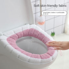 Load image into Gallery viewer, 3pcs Toilet Mat Household Toilet Seat Thickened Four Seasons Toilet Seat Closestool Cushion Washable
