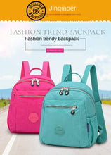Load image into Gallery viewer, Backpack Korean Women    Ultra-Light Waterproof Nylon Travel shoulder bag
