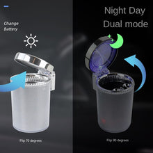 Lade das Bild in den Galerie-Viewer, Ashtray Colorful  Car Cover Luminous  Light Air Outlet Hanging Ash Ashtray
