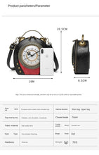 Load image into Gallery viewer, Women Ladies Handbag Vintage Handbag Walking Clock Shoulder Crossbody
