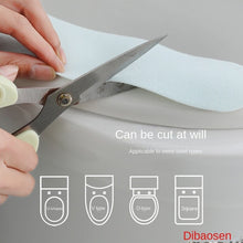 Load image into Gallery viewer, 3pcs Toilet Cushion Seat Cushion Household Four Seasons  Thickened Adhesive Washable Fleece
