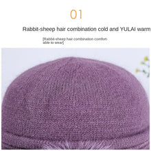 Load image into Gallery viewer, Warm Winter Knit Beanie Hats  Fashion Middle-Aged Mom Grandma Generation Hat Unisex

