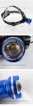 Lade das Bild in den Galerie-Viewer, Head Light Double 18650 Fisheye Zoom XML-T6 Strong Light Night fishing
