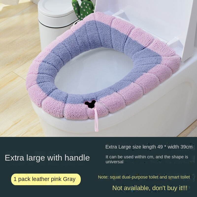 3pcs Toilet Mat Thickened  Toilet Seat Cover Seats Four Seasons Toilet Cushion